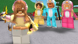 DESTROYING The BIGGEST TEAM in Roblox Murder Mystery 2 [upl. by Ehsiom]