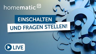 Homematic IP Live  Smart Home FAQ mit Holger  der erste Stream des Jahres [upl. by Aniger]