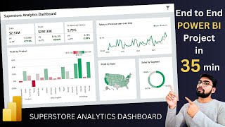 End to End Project Power BI  Superstore Analytics Dashboard  Complete project  2024 [upl. by Trotter253]