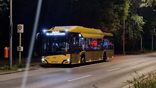 Bus Berlin  Mitfahrt im kompletten N26 von U Seestraße bis Hertzallee im Solaris EE 20 1893 [upl. by Halle]