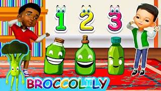 Counting Song 5 Green Bottles Song  Nursery Rhymes  Kids Songs nurseryrhymes kids kidslearning [upl. by Eagle478]