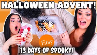 ETSY HALLOWEEN ADVENT CALENDAR 13 Days Of Spooky Beauty Unboxing [upl. by Nyrhtakyram]