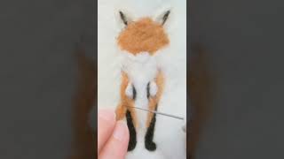 How to needle felt a cartoon fox [upl. by Gertie641]