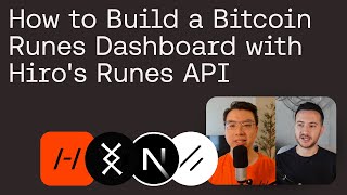 Full Tutorial Build a simple Bitcoin Runes Dashboard using Nextjs shadcn and the Hiro Runes API [upl. by Einnaoj]