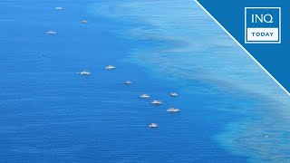 Over 50 Chinese ships fishing boats spotted in West Philippine Sea  INQToday [upl. by Kendell]