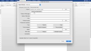 How to create bibliography in MAC Microsoft Word 2016 [upl. by Baumbaugh]