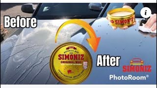 Simoniz Original Wax Before Use And After  Water Test simoniz wax polishing waxing [upl. by Radack]