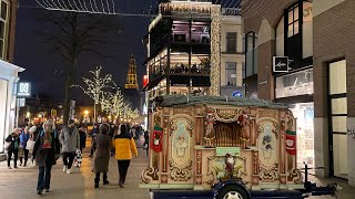 Cantique de Noel gespeeld door draaiorgel Dolores in Groningen [upl. by Atilrep266]