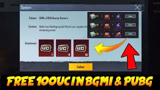 😍FREE 100UC IN BGMI  PLAYSTORE POINTS EVENT UC REDEEM WITH PROOF ParasOfficialYT [upl. by Anav386]