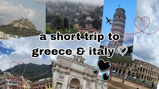 ☆ travel diaries a short trip to greece amp italy [upl. by Uriia]