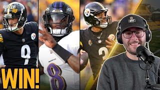 Steelers Beat Ravens In Old School AFC North Beatdown [upl. by Nibram]