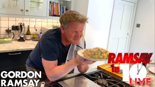 Gordon Ramsay Cooks Carbonara in Under 10 Minutes  Ramsay in 10 [upl. by Halsy269]