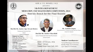 Valedictory Ceremony 7th INTRA Department Mediation and Negotiation Competition 2024 [upl. by Iron569]