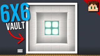 The 6X6 VAULT DOOR Minecraft Bedrock 121 Tutorial [upl. by Einomrah454]