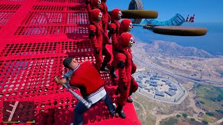 GTA 5 EPIC RAGDOLL SHOW FRANKLIN VS RED CRIMINAL FALLS amp FAILS LIVE GTA Vgta [upl. by Lebezej941]