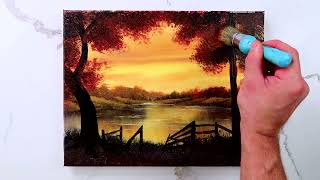 Gateway to Paradise  Landscape Painting  Easy for Beginners [upl. by Colbert201]