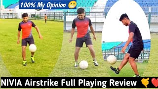 NIVIA AIRSTRIKE ⚽👟 Football Shoe Playing Review 🔥 nishupatel [upl. by Walter]