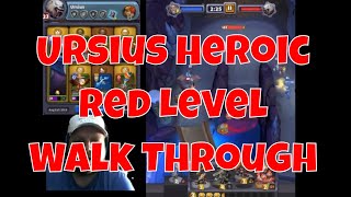 Ursius Heroic Walkthrough  Red Level Free to Play Warcraft Rumble Guide [upl. by Patten638]