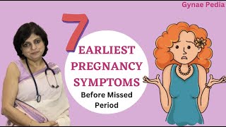 7 Earliest Pregnancy Symptoms Before Missed Period in 3 minutes  Hindi  Dr Neera Bhan [upl. by Anoirb]