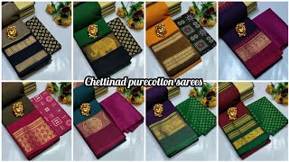 Premium cotton saree🌺Rs630🌺Whatsapp8124904015 saiboutique chettinadcottonsarees cottonsaree [upl. by Tadeas]