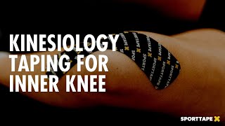 Kinesiology Taping for INNER KNEE PAIN  How to apply Kinesiology Tape to MCL [upl. by Dyol]