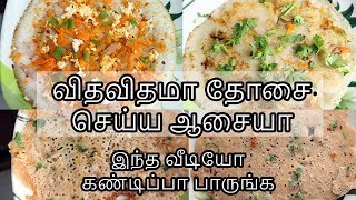 விதவிதமா தோசை சுலபமா செய்யலாம்  Dosa Varieties in Tamil  Dosa Recipes [upl. by Octavia]