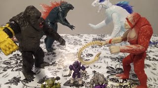 Godzilla and Kong vs Scar King and Shimo [upl. by Webb]