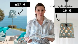 DALLA RIVISTA a CASA MIA Un LAMPADARIO a 937 € Lho rifatto con soli 19€ [upl. by Elatan]