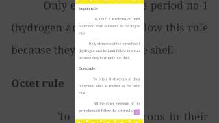 Difference between duplet and octet rule shorts [upl. by Assirrac266]