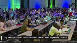 ¿Vicky Dávila candidata presidencial Su intervención ante FENALCO [upl. by Gnot]