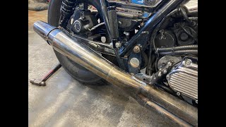 FXR TOP MOUNT THUNDERHEADER EXHAUST BRACKET FABRICATION [upl. by Potter]