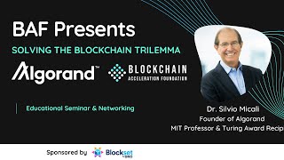 Solving the Blockchain Trilemma with Silvio Micali Founder of Algorand [upl. by Bren]