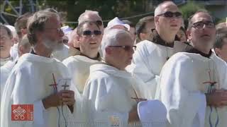 2021 Papal Visit Hungarian National Anthem [upl. by Teodoor]