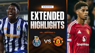 Porto vs Man United Extended Highlights  UEL League Phase MD 2  CBS Sports Golazo  Europe [upl. by Benjie]