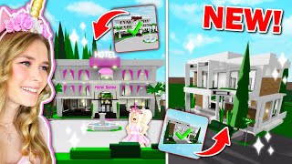 NEW HOUSE And HOTEL In Brookhaven Roblox [upl. by Zetrauq]