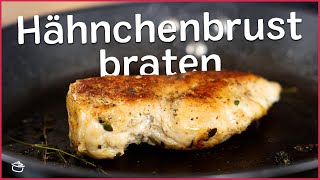 Hähnchenbrust perfekt braten  so wird sie saftig  REZEPT  eatde [upl. by Rednijar]