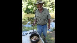 Camp Oven Prawn Enchiladas  Ranger Nick [upl. by Pergrim]