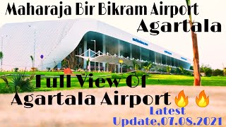 Full view of Agartala Airport 2021Latest UpdateMBB Airport AgartalaTACREATION agartalaairport [upl. by Euqinorev599]