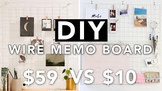 DIY Wire Grid Memo Board Wall Grid Board  SUPER EASY  beautybitten [upl. by Esilrac455]