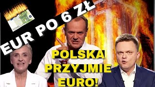 KURS EUR I USD PO 7 ZŁ POLSKA WEJDZIE DO EURO [upl. by Claybourne733]