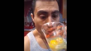 martin cabello drinkingeating raw eggs [upl. by Wettam]