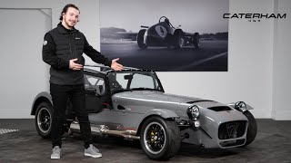 A Brand New Caterham 620R Finished in Nardo Grey  A Walk Around With Jean [upl. by Drain]