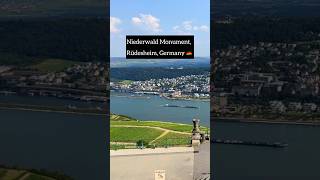 Niederwald Monument in Rüdesheim Germany 🇩🇪 germanytourism [upl. by Bihas]