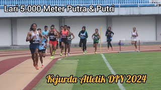 LARI 5000 METER PUTRA DAN PUTRI KEJURDA ATLETIK DIY 2024 effypelaritua [upl. by Boothman]