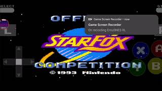 Official Starfox competition super Nintendo gameplay video [upl. by Pillyhp]