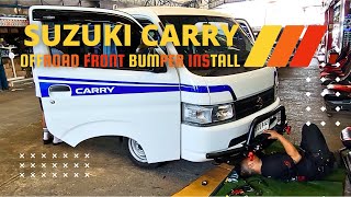 Suzuki Carry Brush Gaurd install [upl. by Atihcnoc]