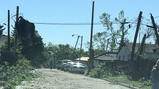 Bartlesville OK EF4 warned tornado aftermath 472024 [upl. by Ydroj]