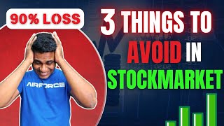 THREE THINGS TO AVOID IN STOCKMARKET options pennystocks leverage [upl. by Loralie]