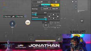 BGMS JONATHAN Sensitivity With Sensitivity Code  JONATHAN Control Code All Settings 2024 [upl. by Dorreg]