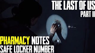 The last of us 2  Westons Pharmacy  Pharmacy Notes  Seraphites  Safe locker number [upl. by Dylane]